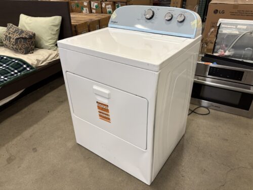 NEW! WHIRLPOOL White Front Load Electric Dryer with AutoDry and Wrinkle Shield Cycles Model #WED4950WH0