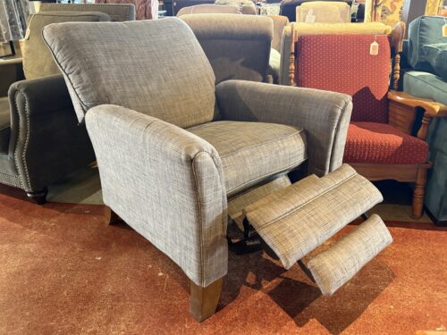 Stylish Grey Lowkey Recliner Armchair