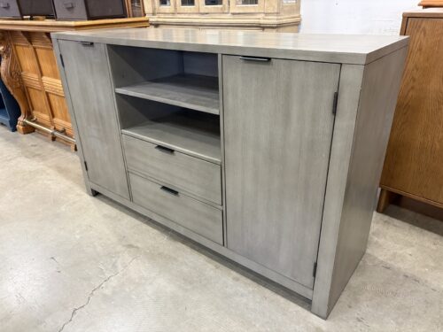 HOME MERIDIAN Tribeca Greywash Finished 2 Door Buffet with Felt Lined Drawers