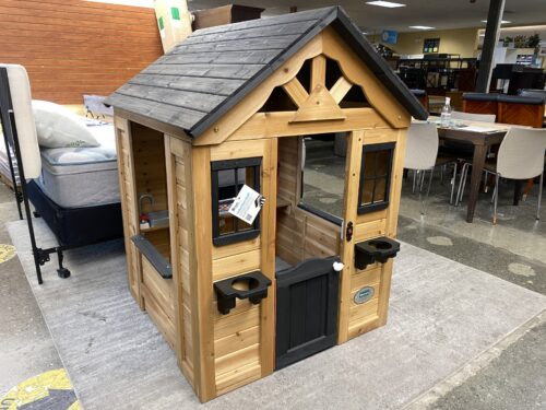 NEW! BACKYARD DISCOVERY Habitat Volunteer Built Solid Cedar Playhouse (Bellevue Store)