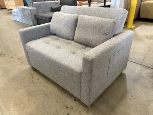 SEJOV Convertible 3-in1 Heathered Grey Twin Size Sleeper Armchair