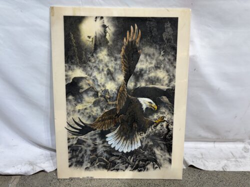 Vintage "Timberline Bald Eagle" Etching by Bill O'Neill 1982