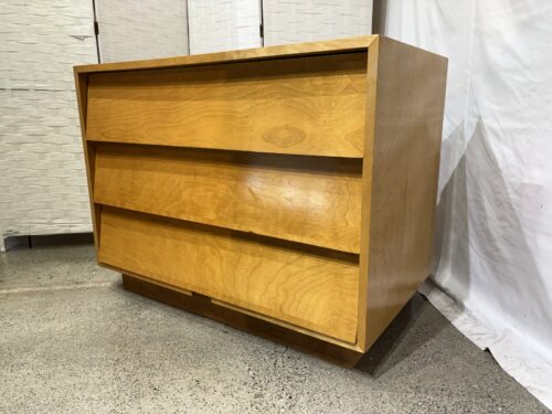 Maple Dresser with Three Slanted-Front Drawers