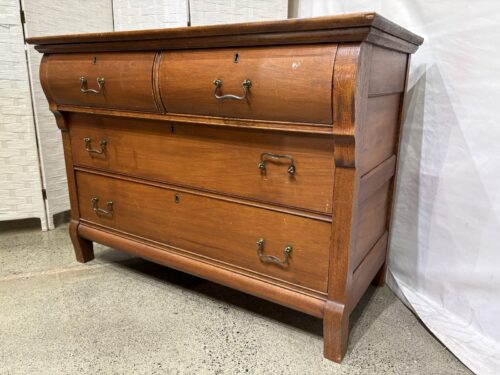 SPECIALTY FURNITURE Antique Four Drawer Curved Top Dresser