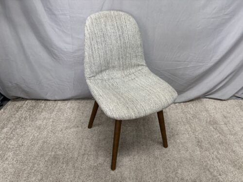 WORLD MARKET Salt & Pepper Fabric MCM Style Side Chair
