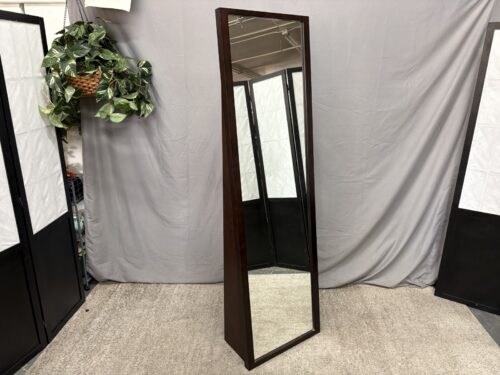 Espresso Wood Framed Freestanding Mirror