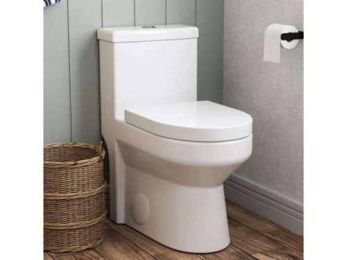 NEW! DEER VALLEY Liberty Dual Flush Compact Round Toilet in White Model # DV-1F52812R
