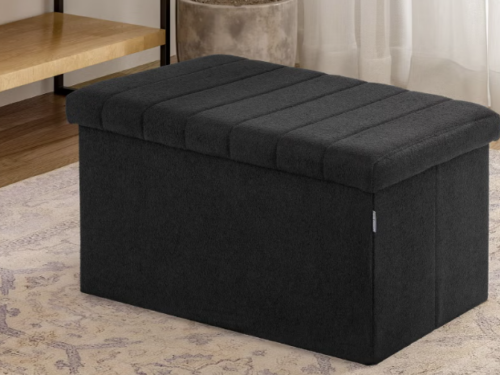 NEW! SEVILLE CLASSICS Black Fold-Away Trunk