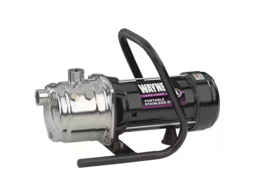 NEW! WAYNE 1HP Portable Sprinkler Pump - Stainless Steel Model # PLS100