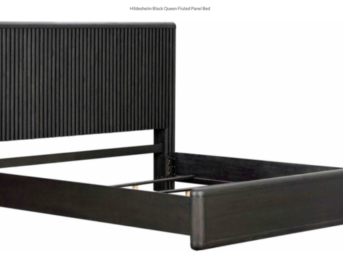 NEW! FURNITURE OF AMERICA Hildesheim Eastbrook Queen Fluted Panel Bedframe