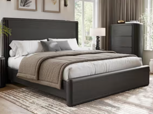 NEW! FURNITURE OF AMERICA Hildesheim Eastbrook Queen Fluted Panel Bedframe
