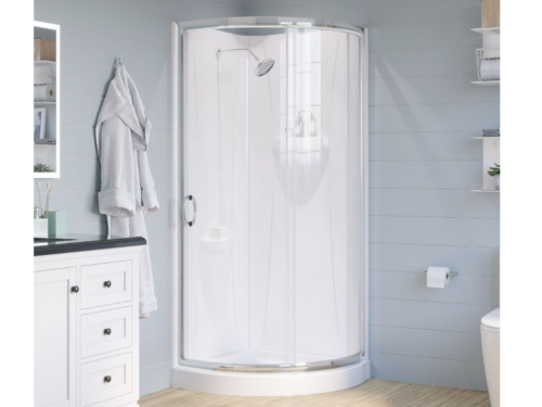 NEW! OVE Breeze 34" Corner Shower Sliding Door