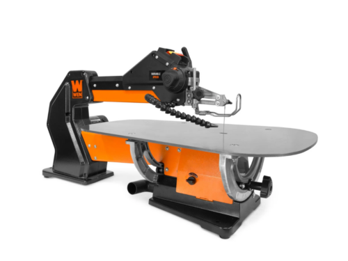 NEW! WEN 21" 1.6-Amp Variable Speed Parallel Arm Scroll Saw with XL Dual-Bevel Steel Table