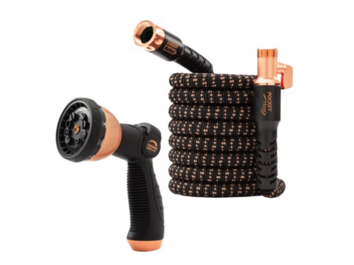 NEW! POCKET HOSE Copper Bullet Expanding Hose with 10 Pattern Spray Nozzle