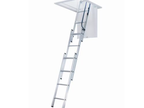 NEW! WERNER Aluminum Sliding Compact Attic Ladder Model # AA1510B