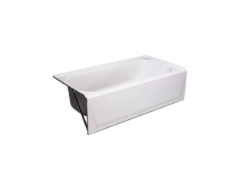 BOOTZ Aloha 60" x 30" Right Drain Porcelain Enamel Alcove Bathtub