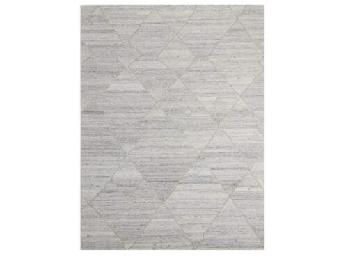 CRATE & BARREL Fez Performance Hand Tufted Nickel Grey Rug