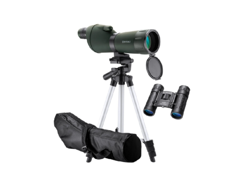 NEW! BARSKA Colorado Spotting Scope and Binocular Set with Case and Tripod