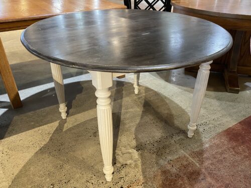 White Fluted Leg Dining Table