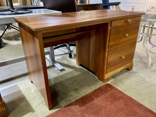 Sturdy Warm Blonde 2-Drawer Desk