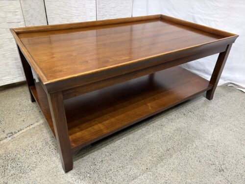 BROYHILL Wooden Coffee Table in a Warm Brown Finish