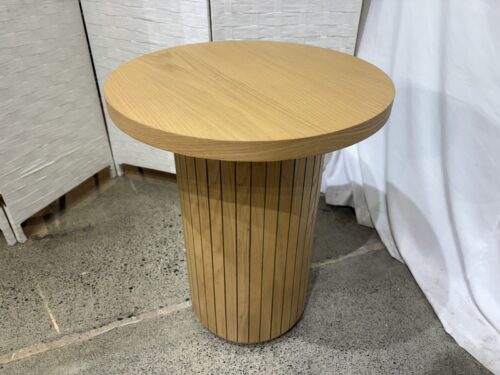 JOYBIRD Bastian Honey Oak Pedestal End Table