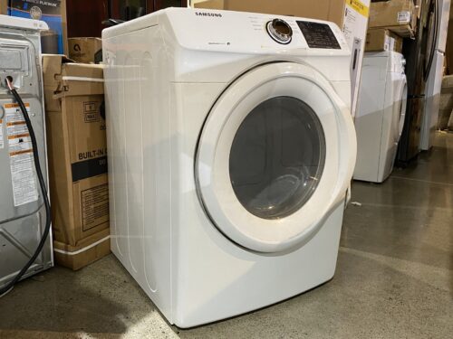 SAMSUNG White Electric Front Load Dryer Model # DV42H5000EW