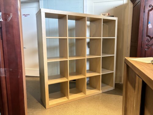 IKEA Blonde Cubby Display Shelf