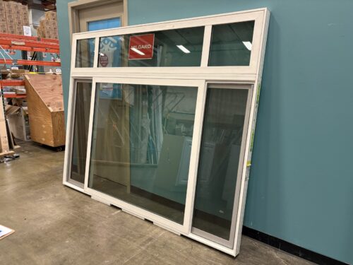 NEW! MILGARD 71x89 White Vinyl Dual Sliding Multi-Panel Living Room Window