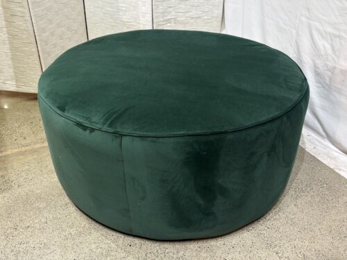 NEW! JOYBIRD Cullen Cocktail XL Ottoman on Wheels in Royale Evergreen