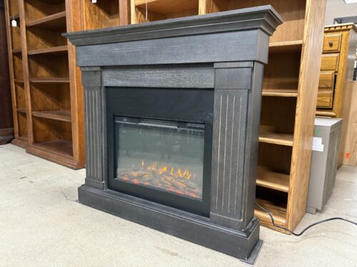 REALFLAME The Crawford Black Slim Electric Fireplace Model # 6002017060384