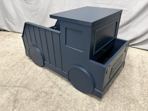 POTTERY BARN KIDS Navy Blue Dump Truck Storage Chest