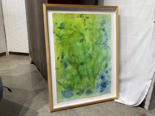 Original Botanical Embossed Art by Suzanne Bellamy 2013
