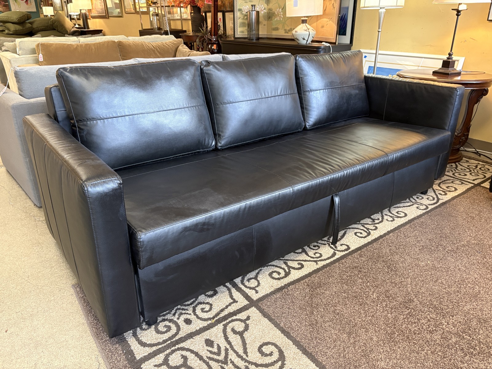 IKEA Friheten Black Sleeper Sofa