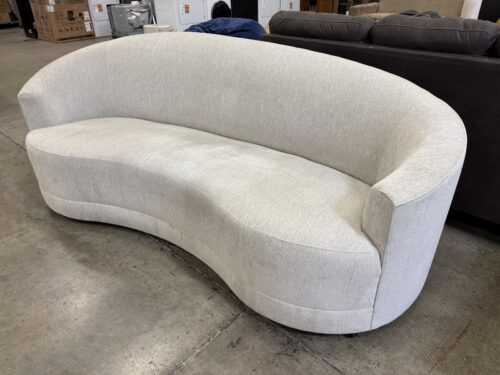 CRATE & BARREL Infiniti 98" Curve Back Grande Sofa in Cloud Matte Velvet