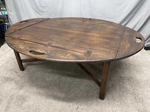 PINE SHOP Vintage Solid Wood Butler's Tray Coffee Table