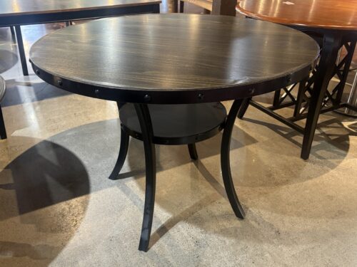Tall Round Dining Table w/ Lower Shelf