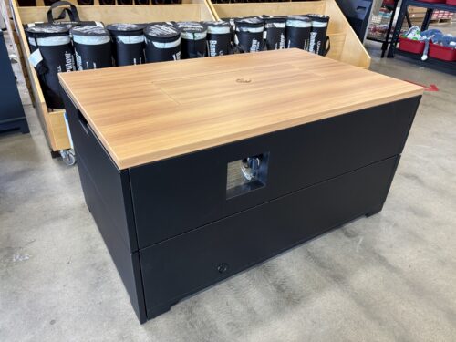SUNBEAM Brava 50,000 BTU Aluminium Fire Table with Propane Tank Drawer