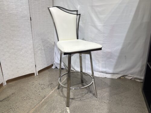 Nana Contemporary Metal Swivel Stool