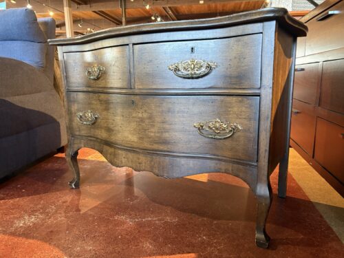 Antique French-Style Serpentine Lowboy Dresser