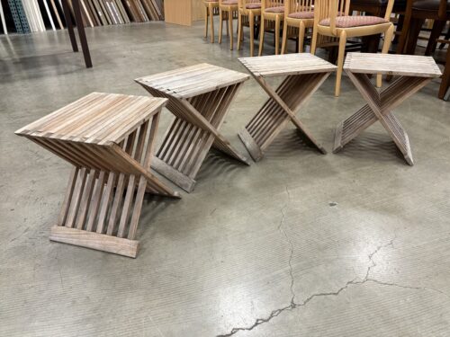 FRITZ HANSEN Danish Teak Fionia Folding Stool (Set of 4)