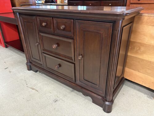 RAGAZZI Solid Wood 4-Drawer Espresso Finished Buffet