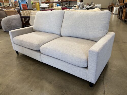 LIVING STYLE Modern Track Arm Light Grey Loveseat