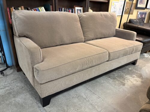BAUHAUS Light Brown 2-Cushion Track Arm Sofa