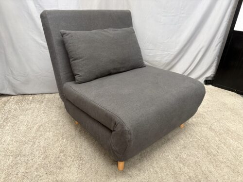 Modern Dark Grey Convertible Futon/ Bed Accent Chair