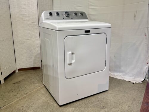 NEW! MAYTAG White Electric Dryer w Steam Cycles Model # MED5030MW0