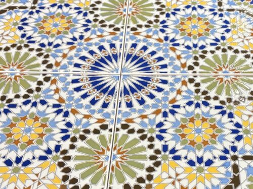 NEW! UNION CERAME 10Pc. Authentic Moroccan Tile (Set of 10)