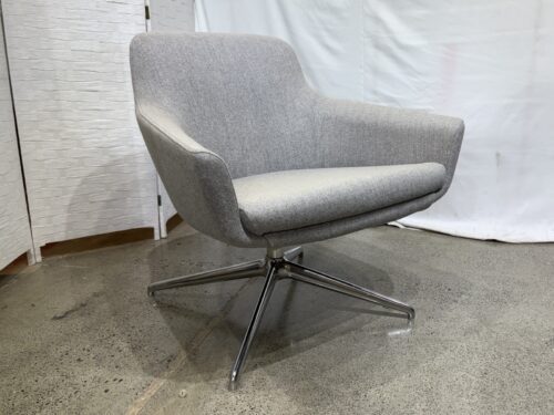 IDEON Gobi Midback Lounge Chair - Cloud Grey