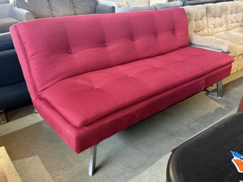Red Highly Adjustable Sleeper Sofa