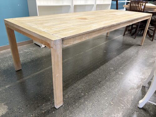 RESTORATION HARDWARE Aegean Teak Outdoor Rectangular Dining Table in Natural Teak